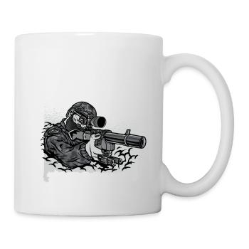 Lustiger Sportschützen Schützen Spruch - Tasse - Weiß - Rechts