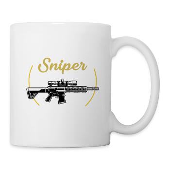 Lustiger Sportschützen Schützen Spruch - Tasse - Weiß - Rechts