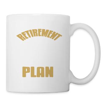 Plan de retraite Drôle de vélo T-Shirt Cadeau Cadeau - Mug blanc - blanc - Droite