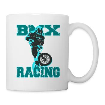 Vintage BMX Racing T-Shirt Cadeau Cadeau - Mug blanc - blanc - Droite