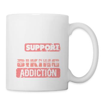I Only Work To Support My Biking Addiction Tea - Mug - white - Right