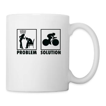 Cycling Cyclist Statement Problem Solution. - Mug - white - Right