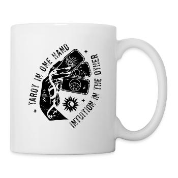 Divination Intuition Tarot Cartes Voyance - Mug blanc - blanc - Droite
