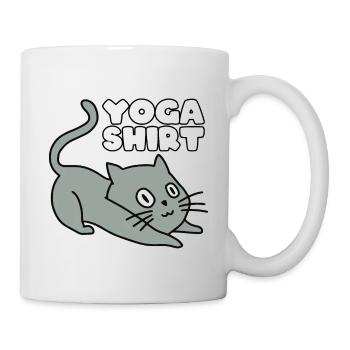 Yoga Cat Sport Fitness - Mug blanc - blanc - Droite
