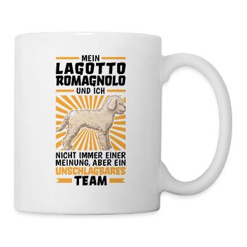Mein Lagotto Romagnolo ist unschlagbar - Tasse - Weiß - Rechts