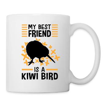 My best friend is a kiwi bird - Mug - white - Right