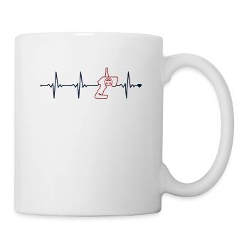 Slot Car Heartbeat RC Car Car Drag Racing Slot Car - Mug - white - Right