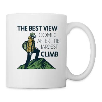 Best View Comes After Hardest Climb Alpine - Mug - white - Right
