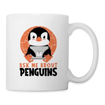 Ask me about Penguins Sea Bird King Emperor - Mug - white - Right