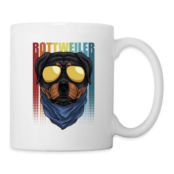 Dogfather Dog Daddy Dog Mom Dog Lover Rottweiler - Mug - white - Right