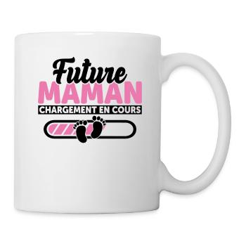 Future Maman Idée Cadeau Enceinte Amour Cool - Mug blanc - blanc - Droite