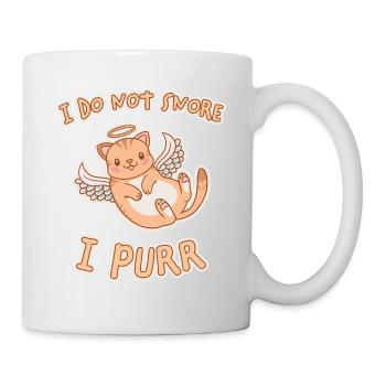 Ronronnage Ronflement Sommeil Dire Chats Cadeau - Mug blanc - blanc - Droite