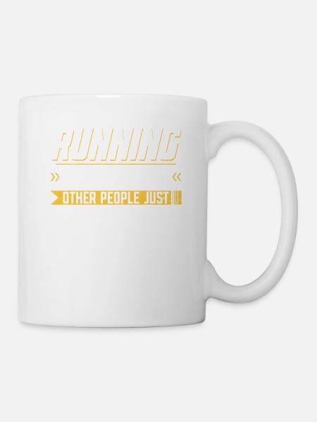 Zum Laufen braucht man Bälle, andere spielen - Tasse - Weiß
