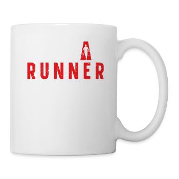 Serial runner marathon clothing - Mug - white - Right