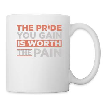 La fierté que vous gagnez en vaut la peine - Mug blanc - blanc - Droite