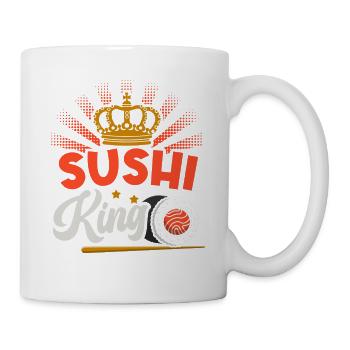 Sushi König Sushi-liebhaber Japan Japanisches - Tasse - Weiß - Rechts