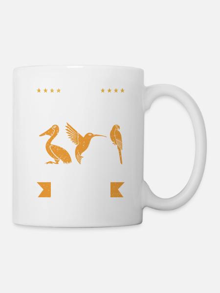Beobachte sie - Tasse - Weiß