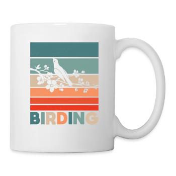 Nur Vogel - Tasse - Weiß - Rechts