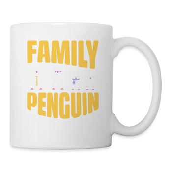 Pinguin-Clan - Tasse - Weiß - Rechts
