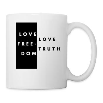 Freiheit lieben - Tasse - Weiß - Rechts