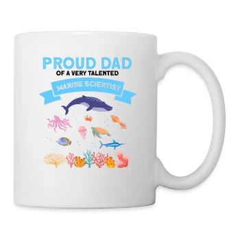 Proud Dad Marine Biologist Marine Biology Sea - Mug - white - Right