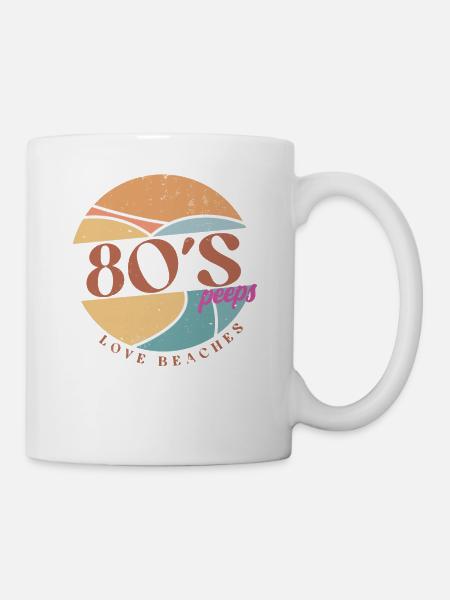 80er - Tasse - Weiß