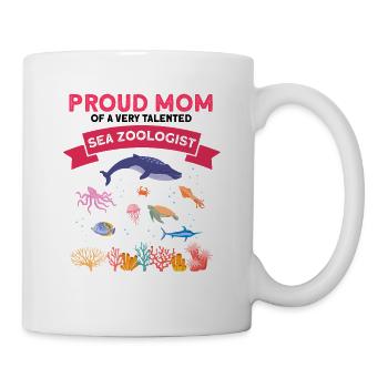 Fière Maman Océan Zooologiste Zooologie Mer - Mug blanc - blanc - Droite