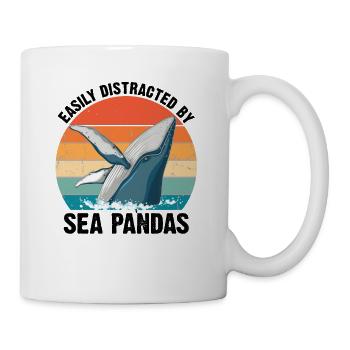 Baleines Baleines Océan Mer Marine Biologiste Plongée Rétro - Mug blanc - blanc - Droite