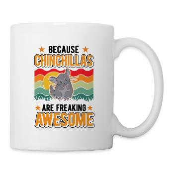 Parce que les chinchillas sont impressionnants - Mug blanc - blanc - Droite