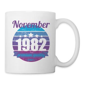 Born November 1982 40 years 40s 40th birthday - Mug - white - Right