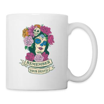 Erinnern Sie sich an Ihren Tod schöne mexikanische - Tasse - Weiß - Rechts
