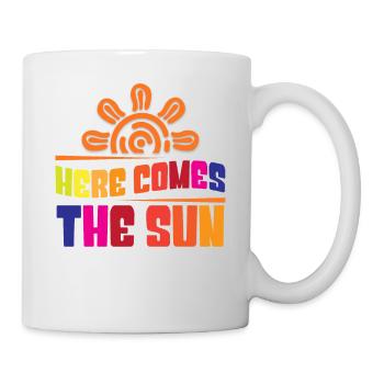 Voici le soleil - Mug blanc - blanc - Droite