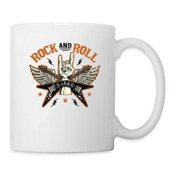 Rock'n'Roll - Tasse - Weiß - Rechts
