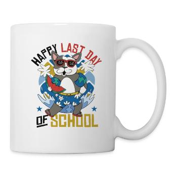 Joyeux dernier jour d’école - Mug blanc - blanc - Droite