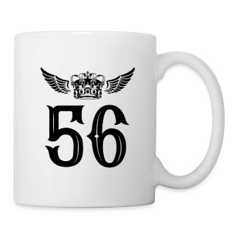56 Couronne numérique - Mug blanc - blanc - Droite