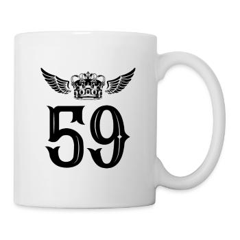59 Number crown - Mug - white - Right