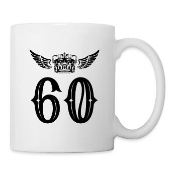 60 Number crown - Mug - white - Right