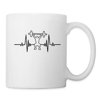 Strength Training Fitness Bodybuilder Athletes Muscle - Mug - white - Right