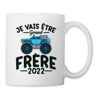 Idée Cadeau Frères Et Sœurs Grossesse Frère 2022 - Mug blanc - blanc - Droite