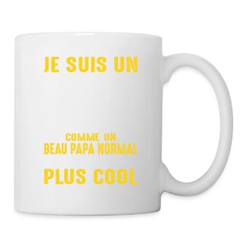 Beau-papa Motard Moto Sport Fête Des Pères Papa - Mug blanc - blanc - Droite