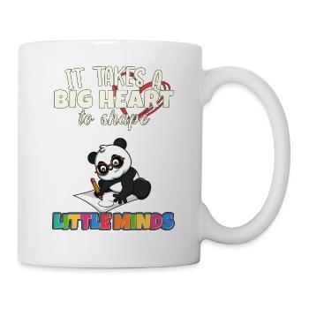 It Takes A Big Heart To Shape Little Minds Teacher - Mug - white - Right