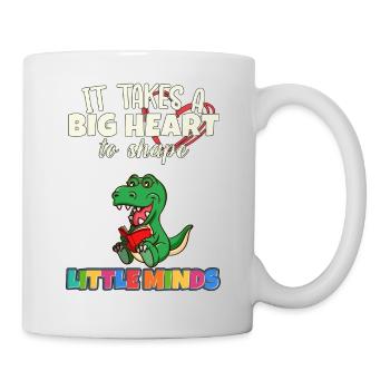 It Takes A Big Heart To Shape Little Minds Teacher - Mug - white - Right