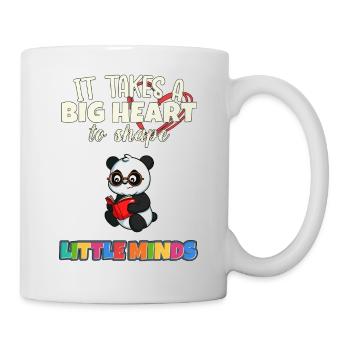 Il faut un grand cœur pour façonner little minds teacher - Mug blanc - blanc - Droite