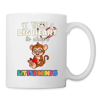 It Takes A Big Heart To Shape Little Minds Teacher - Mug - white - Right