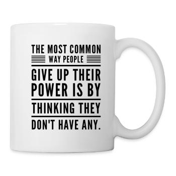 La façon la plus courante d’inspiration et de motivation - Mug blanc - blanc - Droite