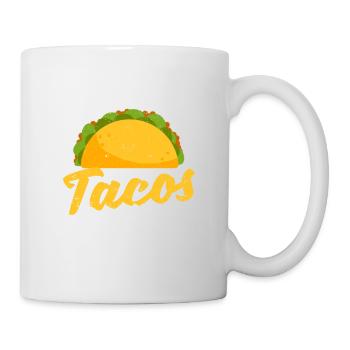 Run Now Tacos Later Funny Mexican Running Taco - Mug blanc - blanc - Droite