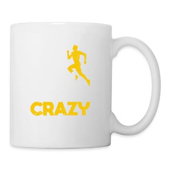 I run to the crazy Funny Running Fitness - Mug - white - Right