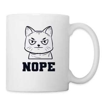 Nope Miezekatze Kätzchen Hauskatze - Tasse - Weiß - Rechts