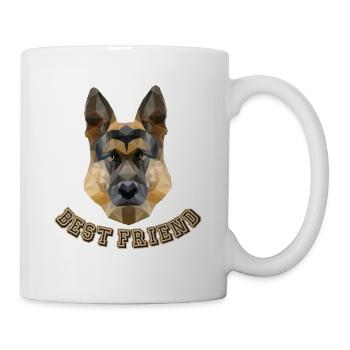 Best Friend Alsatian Dog Mom Dogfather German - Mug - white - Right