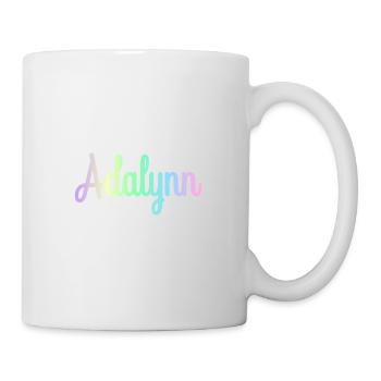 ADALYNN Rainbow Minimalist Cursive - Tasse - Weiß - Rechts